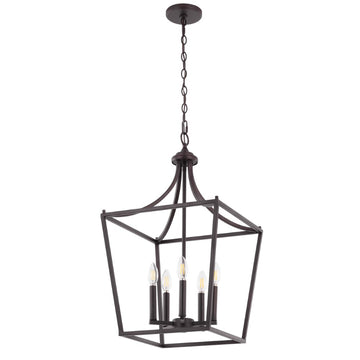 Camden Iron Classic Midcentury Pendant Lantern